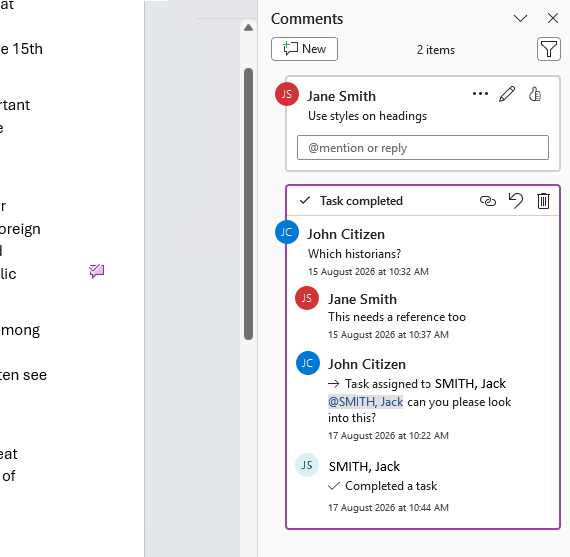PDF with comments